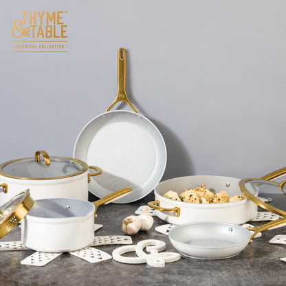 Thyme & Table Supreme Cookware Set - Cream