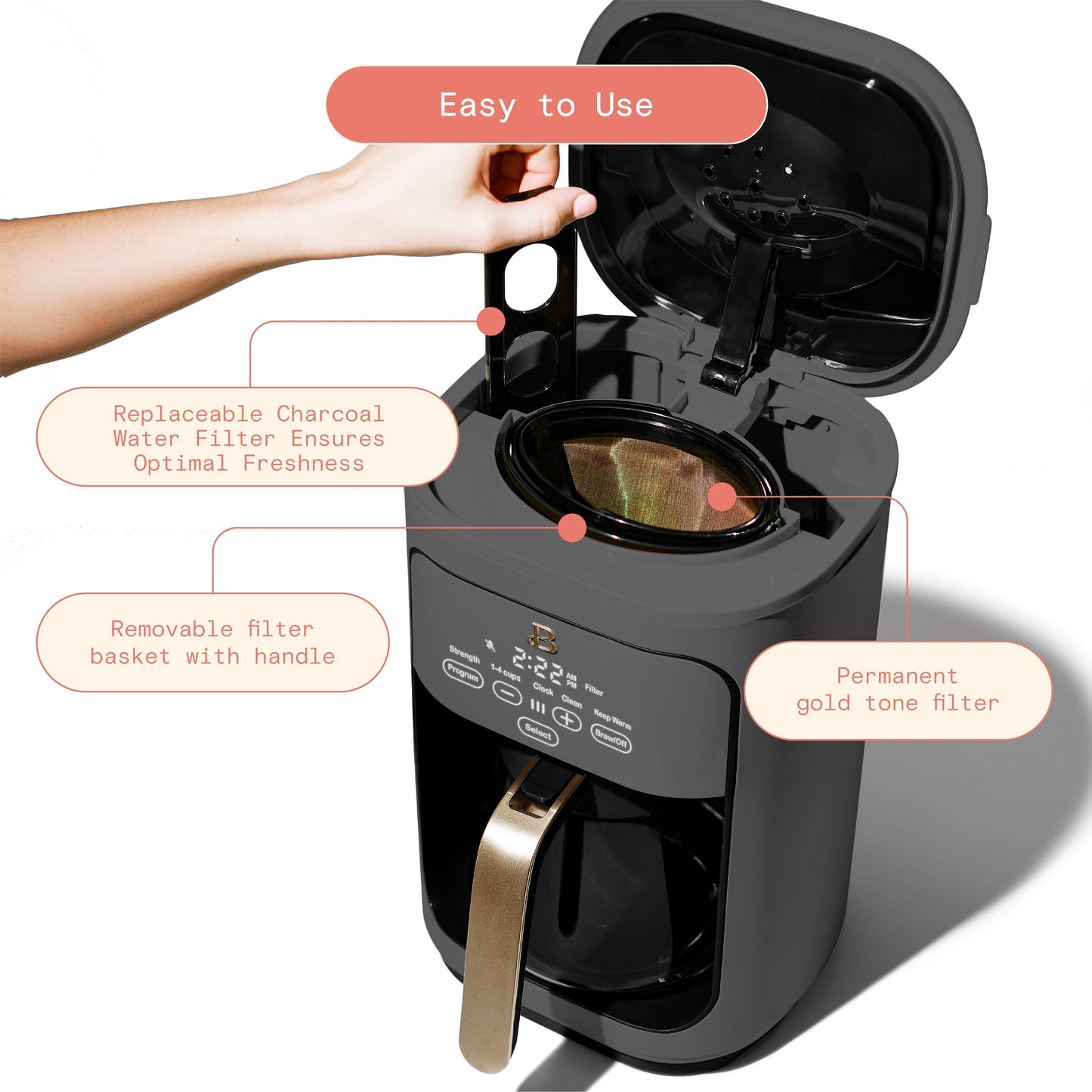 Beautiful 14- Cup Programmable Drip Coffee Maker